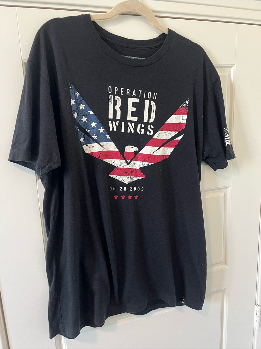 Operation Red Wings Black Short-Sleeve Graphic Tee